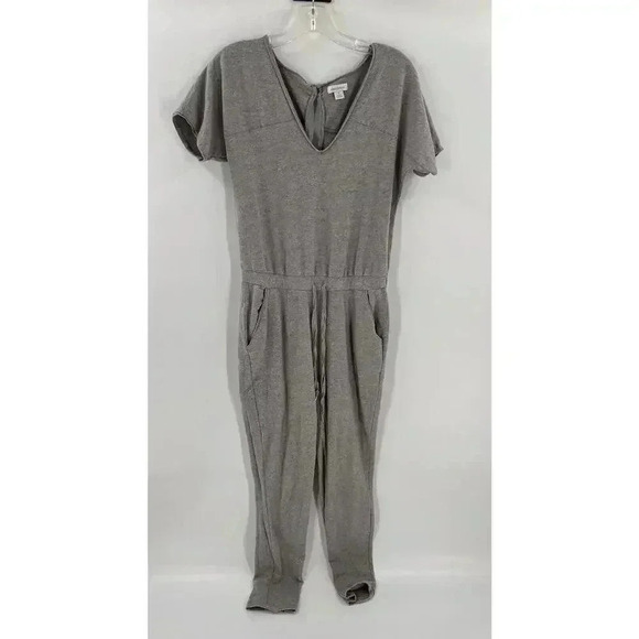Sundance Catalog Alessia Jumpsuit Graphite Gray ShortSleeve Waist Tie Size Small - Picture 4 of 9